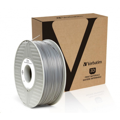 Verbatim 55319 (55275) 3D filamento, PLA, 1,75mm, 1000g, Argento (Silver/Metal grey)