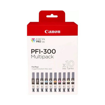 Canon PFI-300 4192C008 colore (color) multipack di cartucce originali