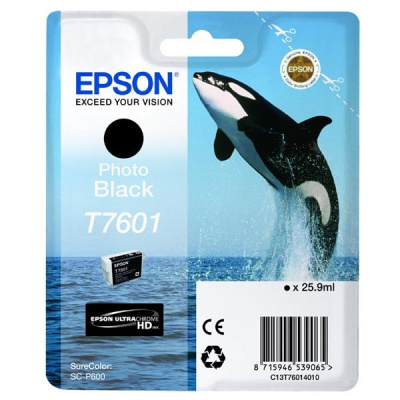 Epson T7601 C13T76014010 foto nero (photo black) cartuccia originale