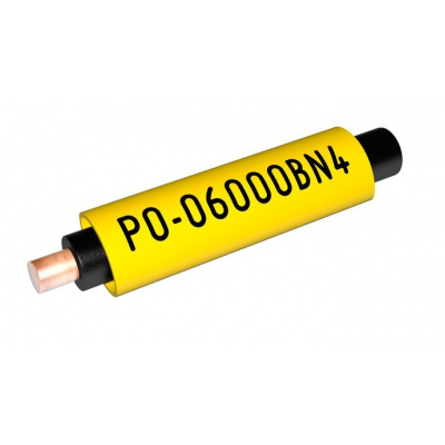 Partex PO-068TWSN4 giallo, a parete sottile, 4,5m (6,8 -7,0mm), tubo marcatore in PVC con memoria di forma, PO ovale