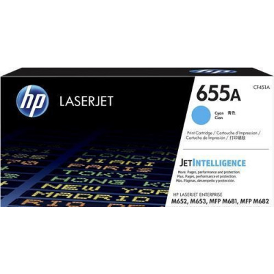 HP CF451A 655A ciano (cyan) toner originale