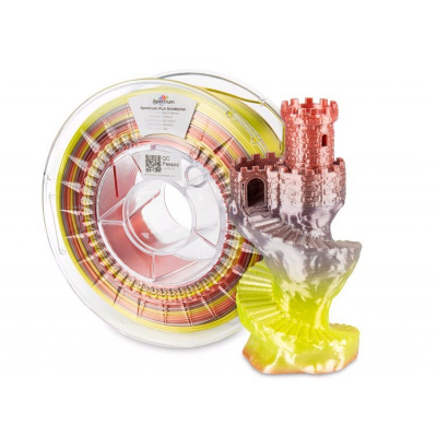 Spectrum 81020 3D filamento, PLA Silk Rainbow, 1,75mm, 1000g, Multicolore (Earth blend)