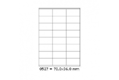 Etichette autoadesive 70 x 36 mm, 24 etichette, A4, 100 fogli