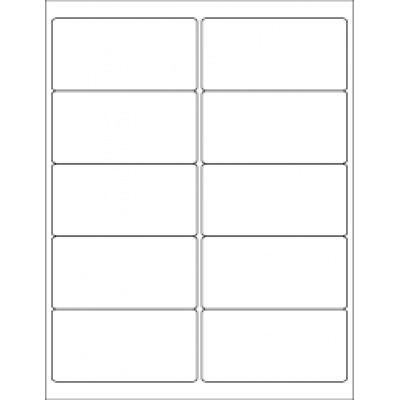 Etichette autoadesive 105 x 57 mm, 10 etichette, A4, 100 fogli