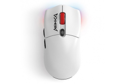 Mouse senza fili, Marvo MONKA G995W, bianco, ottica, 26000DPI
