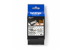Brother TZe-SE4 Pro Tape, 18mm x 8m, testo bianco/nastro nera, nastro originale