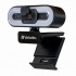 Verbatim 49579 Full HD, Webcam, 2560x1440, 1920x1080, USB 2.0, Windows, Mac OS X, Linux kernel, Android Chrome, FULL HD, 30 FPS, nero