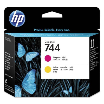 HP F9J87A, No.744, magenta/yellow, HP DesignJet Z5600, DesignJet HD Pro MFP testina di stampa originale 