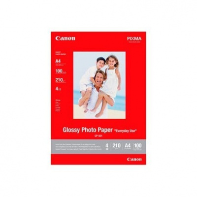 Canon Glossy Photo Paper GP-501 0775B001, 200 g/m2, A4, 100pz, lucido, bianco, carta fotografica