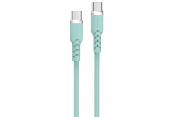 Powerton ENERGY PASTEL EDITION Kabel USB-C, 60W, 1m, silikonový, mintový