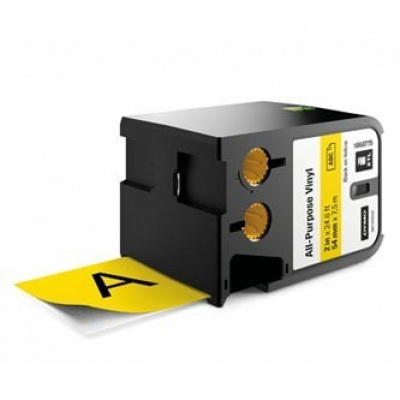 Dymo XTL 1868775, 54mm x 7m, testo nera/sfondo giallo, nastro originale