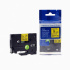 Nastro compatibile con Brother TZ-621 / TZe-621, 9mm x 8m, testo nera / sfondo giallo