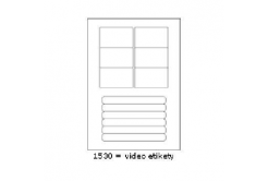 Etichette autoadesive 76 x 45,5 mm, 12 etichette, A4, 100 fogli