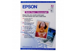 Epson Matte Paper Heavyweight S041261 C13S041261, 167 g/m2, A3, opaco, forte, bianco, carta fotografica