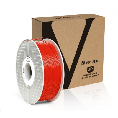 Verbatim 55320 3D filamento, PLA, 1,75mm, 1000g, 335m, Rosso (Red)