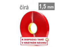 3M VHB™ 4915-F, tl. 1,5 mm; transparentní oboustranně velmi silně lepicí akrylová páska 12 mm x 25 m