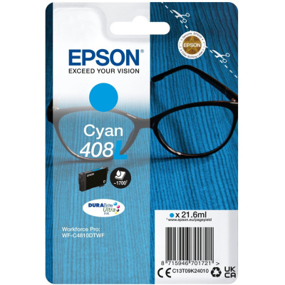 Epson 408L C13T09K24010 ciano (cyan) cartuccia originale
