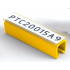 Partex PTC40021A4, giallo, 100pz (5-6,2mm), PTC manicotto a clip per etichette