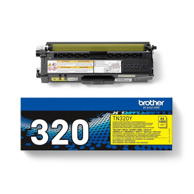 Brother TN-320Y giallo (yellow) toner originale