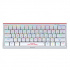 Marvo KG962G WH EN - R, tastiera US, gaming, meccanica tipo cablata (USB), bianca, RGB, interruttori rossi
