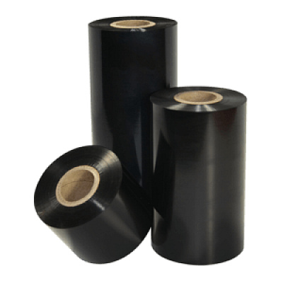 Honeywell TMX 1305 thermal transfer ribbon, Wax, 77 mm roll width, 25.4 mm core, 153 m length, 10 rolls/box, outside ink, flat-head printhead
