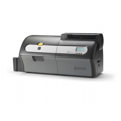 Zebra ZXP Serie 7 Z72-0M0C00H0EM00, Extended Output Hopper, dual sided, 12 dots/mm (300 dpi), USB, Ethernet, MSR, stampante per schede