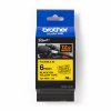 Brother TZ-FX611 / TZe-FX611 Pro Tape, 6mm x 8m, testo nera/sfondo giallo, nastro originale