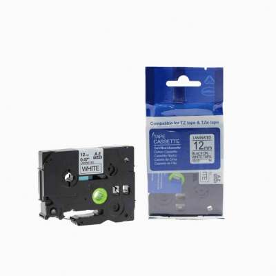 Nastro compatibile con Brother TZ-231 / TZe-231, 12mm x 8m, testo nera / sfondo bianco