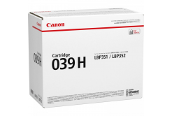 Canon CRG-039H (0288C001) nero (black) toner originale