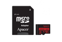 Apacer scheda di memoria Secure Digital Card V10, 128GB, micro SDXC, AP128GMCSX10U5-R, UHS-I U1 (Class 10), con adattatore