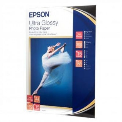 Epson Ultra Glossy Photo Paper S041927 C13S041927, 13x18cm, lucido, bianco, carta fotografica