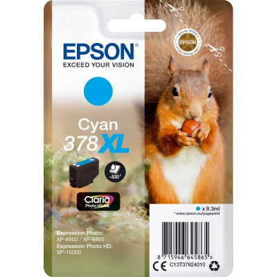 Epson 378XL T37924010 ciano (cyan) cartuccia originale