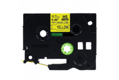 Nastro compatibile con Brother HSe-631 11,7mm x 1,5m, testo nera / sfondo giallo