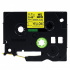 Nastro compatibile con Brother HSe-631 11,7mm x 1,5m, testo nera / sfondo giallo