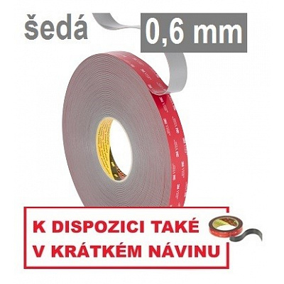 3M VHB™ GPH-060GF Oboustranně silně lepicí páska, tl. 0,6 mm 9 mm x 33 m