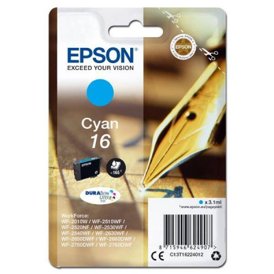 Epson 16 C13T16224012 ciano (cyan) cartuccia originale