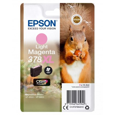 Epson C13T37964010 magenta chiaro cartuccia originale