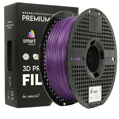 Smart Print FG-S213-E1, filamento 3D, PETG + CF, 1,75 mm, 1000 g, Viola (Purple)