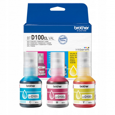 Brother BTD100CLVAL colore (color) multipack di cartucce originali