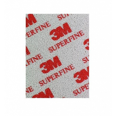 3M Spugna abrasiva per levigatura fine - Superfine, 115 mm x 140 mm (03810)