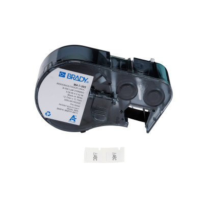 Brady M4-7-595 / 176803, 12.70 mm, Vinyl, testo nera / sfondo bianco