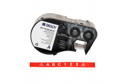 Brady M4C-375-595-RD-WT / 170845, 9.53 mm x 7.62 m, Vinile, testo bianco / sfondo rossa