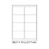 Etichette autoadesive R0100.0817 99,1 x 67,7 mm, 8 etichette, A4, 100 fogli