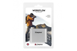 Kingston lettore di schede di memoria USB (3.2), Workflow Dual-Slot SDHC/SDXC UHS-II Card Reader, SD, esterno, argento