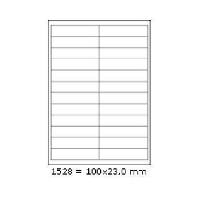 Etichette autoadesive 70 x 48 mm, 18 etichette, A4, 100 fogli