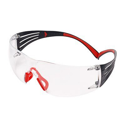 3M SecureFit SF401SGAF-RED EU Occhiali protettivi, lente trasparente