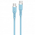 Powerton ENERGY PASTEL EDITION Cavo USB-C, 100W, 1 m, in silicone, blu