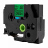 Nastro compatibile con Brother TZ-S741 / TZe-S741, 18mm x 8m, extr.adh. testo nera / nastro verde