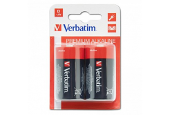 Verbatim 49923 Batteria alcalina LR20, grande cellula singola D, 1.5V, blister, 2 pz