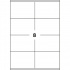 Etichette autoadesive 96 x 63,5 mm, 8 etichette, A4, 100 fogli